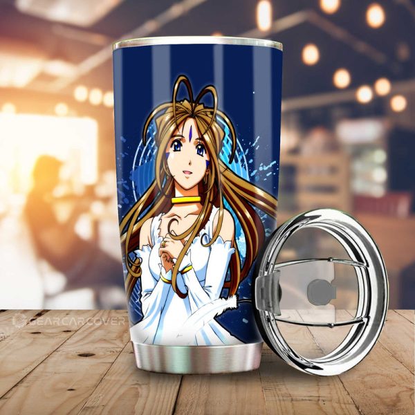 Girl Belldandy Tumbler Cup Custom Ah! My Goddess Car Accessories