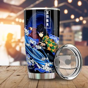 Giyuu Tomioka Tumbler Cup Custom Anime Demon Slayer Car Accessories