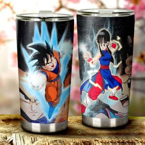 Goku And Chichi Tumbler Cup Custom Car Interior Accessories