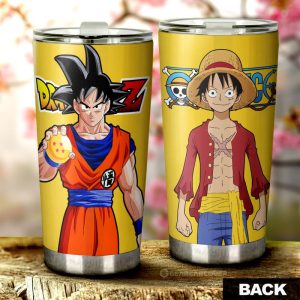 Goku And Luffy Tumbler Cup Custom Main Heros