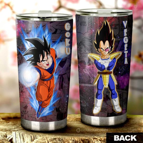 Goku And Vegeta Tumbler Cup Custom Car Accessories Galaxy Style