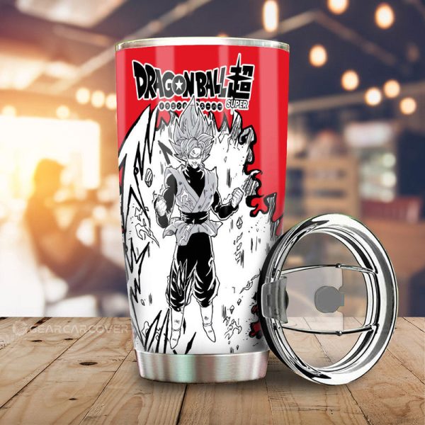 Goku Black Rose Tumbler Cup Custom Car Accessories Manga Style For Fans