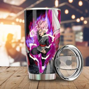 Goku Black Rose Tumbler Cup Custom Dragon Ball Anime Car Interior Accessories