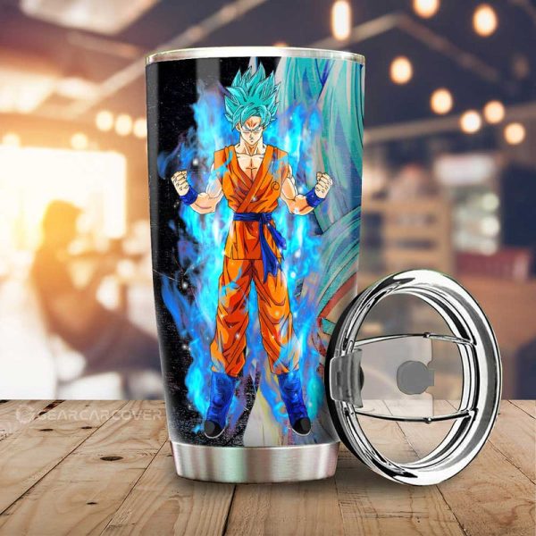 Goku Blue Tumbler Cup Custom Car Interior Accessories