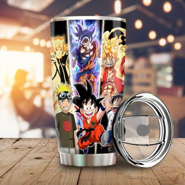 Goku Luffy Tumbler Cup Custom Main Hero Anime Car Accessories