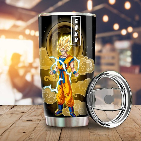 Goku SSJ Tumbler Cup Custom Anime Dragon Ball Car Accessories