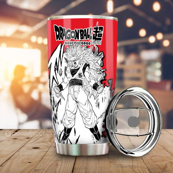 Goku SSJ Tumbler Cup Custom Car Accessories Manga Style For Fans