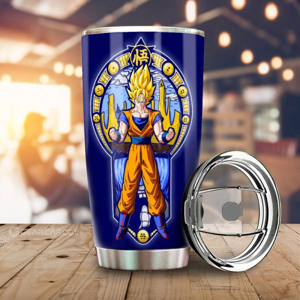 Goku SSJ Tumbler Cup Custom Car Interior Accessories