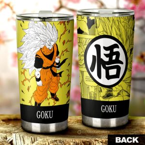 Goku SSJ Tumbler Cup Custom Dragon Ball Anime Manga Color Style