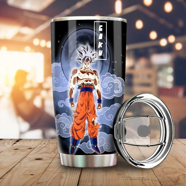 Goku Ultra Instinct Tumbler Cup Custom Dragon Ball Anime Car Accessories