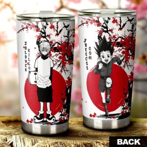 Gon Freecss And Killua Zoldyck Tumbler Cup Custom Japan Style Hunter x Hunter Anime Car Accessories