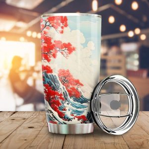 Great Wave Kanagawa Tumbler Cup Custom Car Accessories