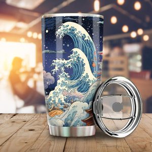 Great Wave Kanagawa Tumbler Cup Custom Car Accessories