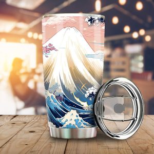 Great Wave Kanagawa Tumbler Cup Custom Car Accessories