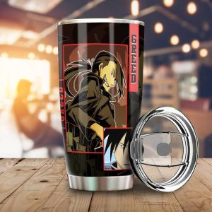 Greed Tumbler Cup Custom Fullmetal Alchemist Anime