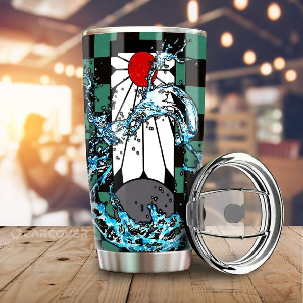 Hanadafu Tanjiro Uniform Tumbler Cup Custom Demom Slayer Anime Car Accessories