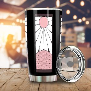 Hanafuda Nezuko Tumbler Cup Custom Demon Slayer Anime Car Accessories