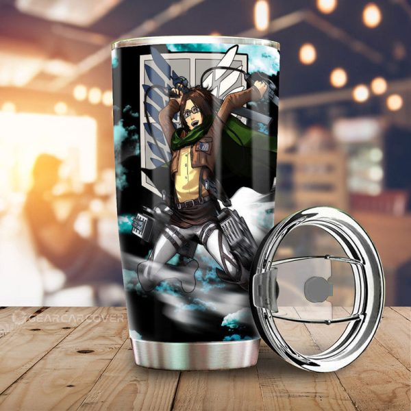 Hange Zoe Tumbler Cup Custom Attack On Titan Anime Car Interior Accessories