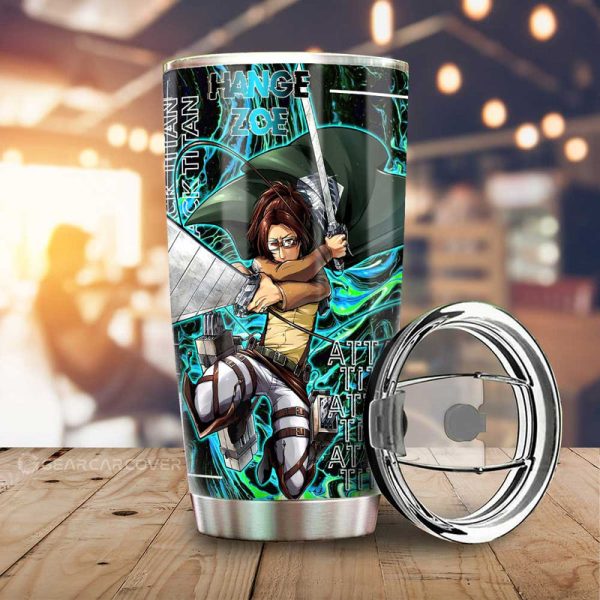 Hange Zoe Tumbler Cup Custom Attack On Titan Car Accessories