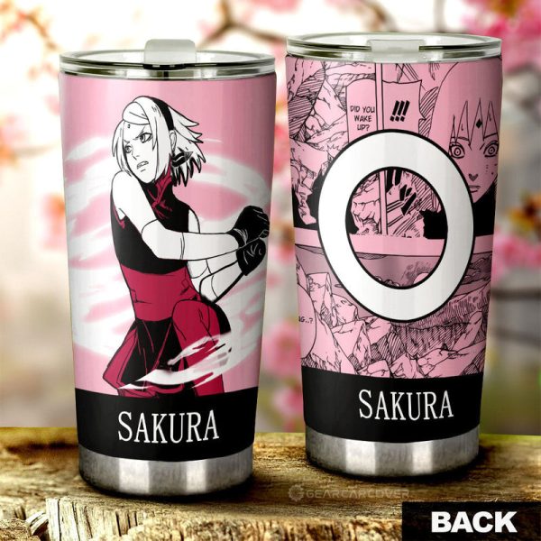 Haruno Sakura Tumbler Cup Custom Anime Car Accessories Manga Color Style