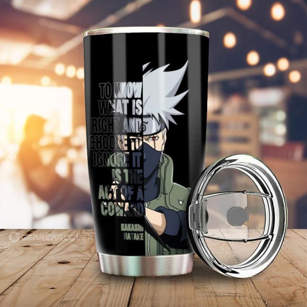 Hatake Kakashi Quotes Tumbler Cup Custom Anime Car Accessoriess