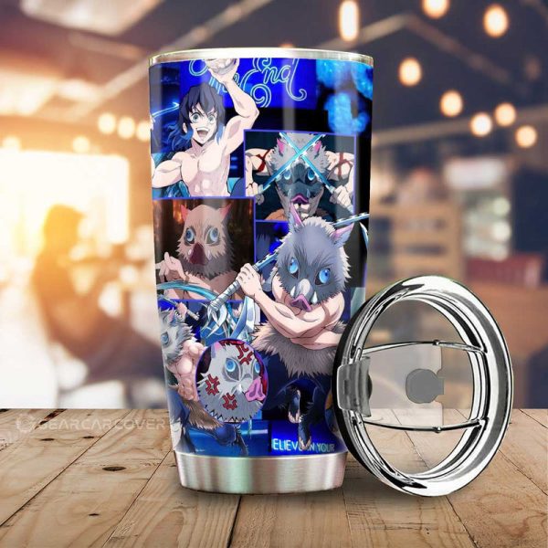 Inosuke Hashibira Tumbler Cup Custom Demon Slayer Anime