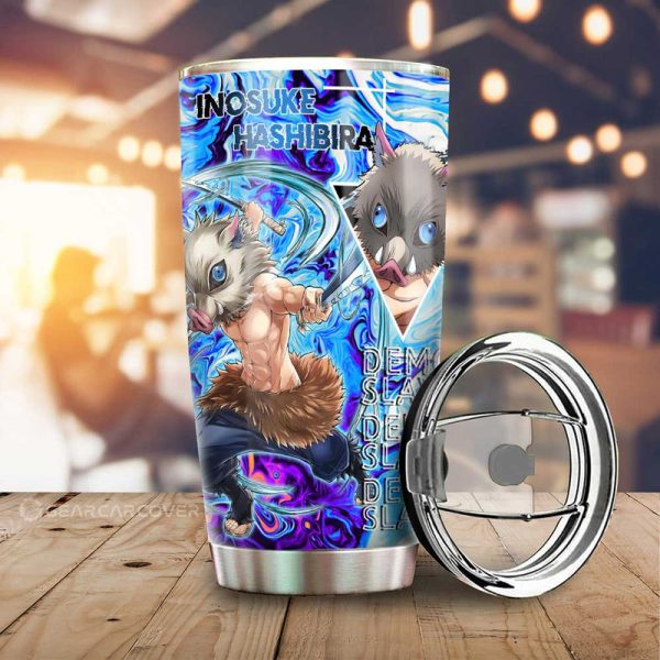 Inosuke Hashibira Tumbler Cup Custom Demon Slayer Anime Car Accessories