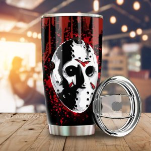 Jason Voorhees Tumbler Cup Custom Horror Car Accessories Halloween Decorations