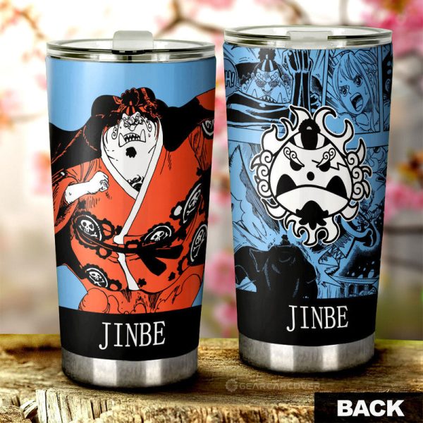 Jinbe Tumbler Cup Custom One Piece Car Accessories Manga Style