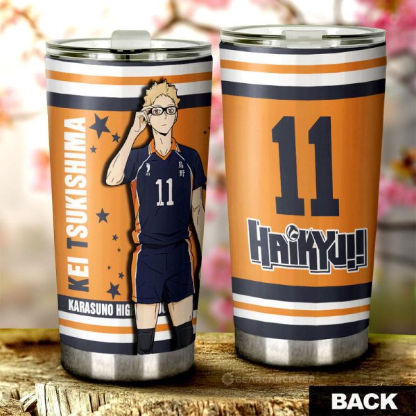 Kei Tsukishima Tumbler Cup Custom Haikyuu Anime Car Accessories