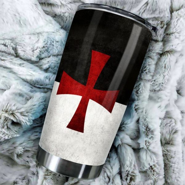 Knight Templar Tumbler Cup Custom Symbol Car Accessories