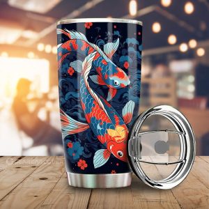 Koi Fish Tumbler Cup Custom Car Accessories