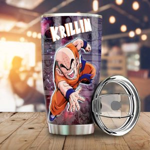 Krillin Tumbler Cup Custom Car Accessories Manga Galaxy Style