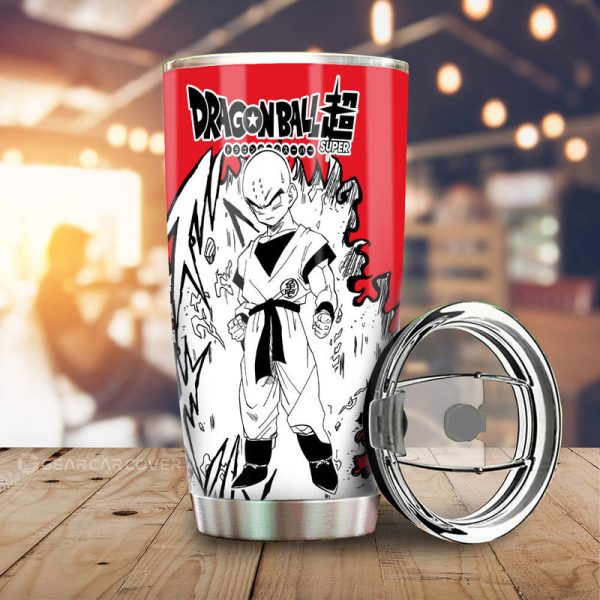 Krillin Tumbler Cup Custom Car Accessories Manga Style For Fans