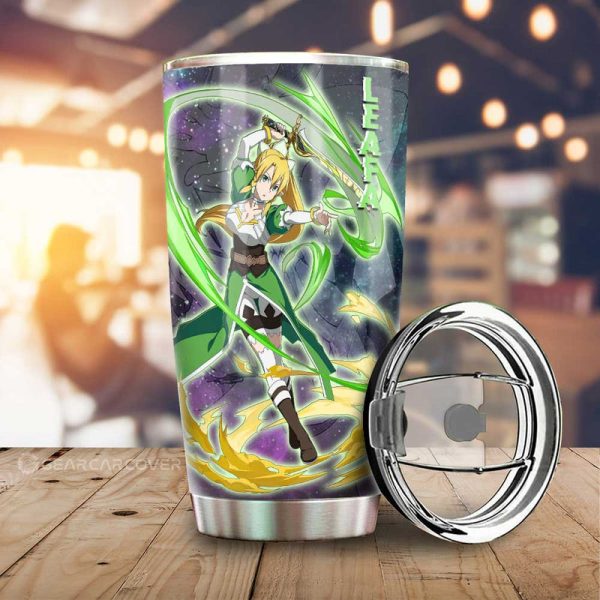 Leafa Tumbler Cup Custom Manga Galaxy Style