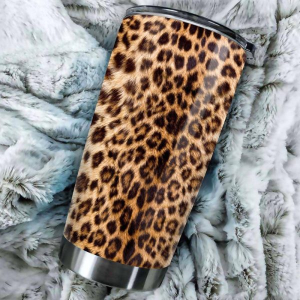 Leopard Tumbler Stainless Steel Skin Pattern