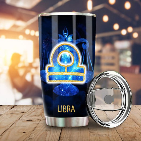 Libra Tumbler Cup Custom Zodiac Car Interior Accessories