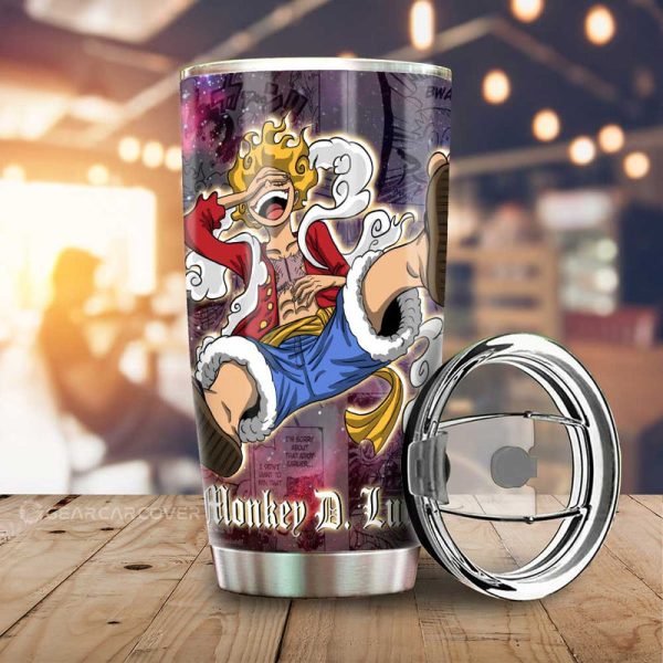 Luffy And Law Tumbler Cup Custom One Piece Anime Car Accessories Manga Galaxy Style