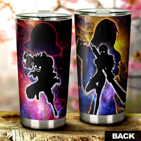 Luffy And Nami Tumbler Cup Custom One Piece Anime Silhouette Style