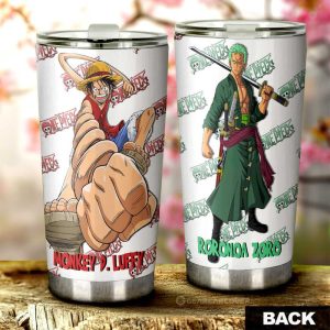 Luffy And Zoro Tumbler Cup Custom