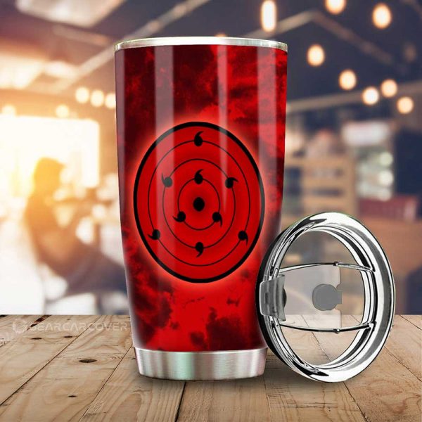 Madara Rinne Sharingan Tumbler Cup Custom Anime Tie Dye Style