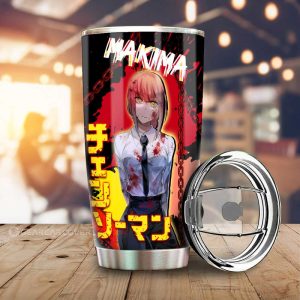 Makima Tumbler Cup Custom Chainsaw Man Anime Car Accessories