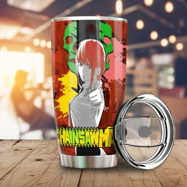 Makima Tumbler Cup Custom Chainsaw Man Anime Car Interior Accessories