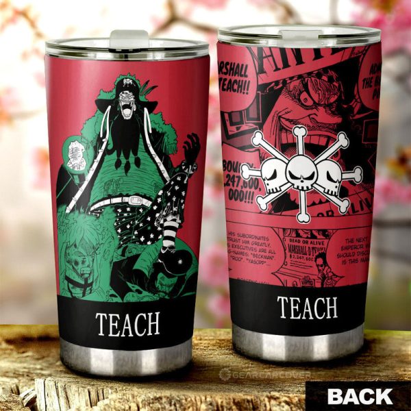 Marshall D. Teach Tumbler Cup Custom Car Accessories Manga Color Style