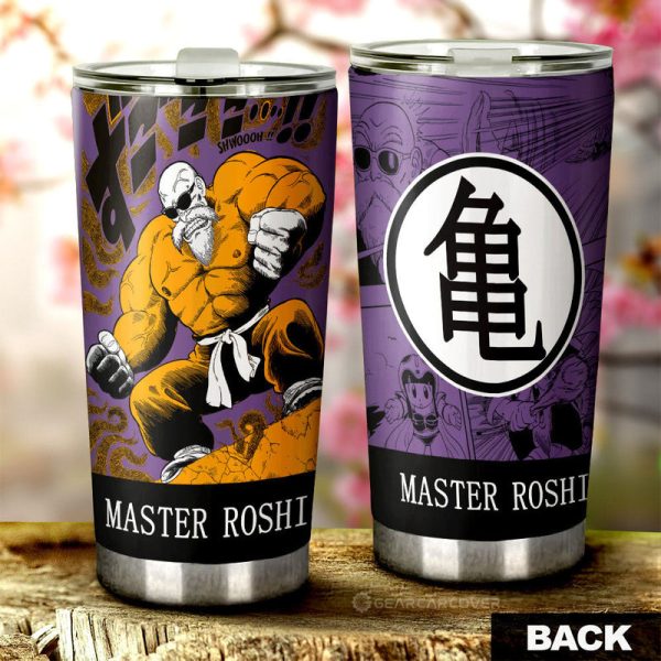 Master Roshi Tumbler Cup Custom Dragon Ball Anime Manga Color Style