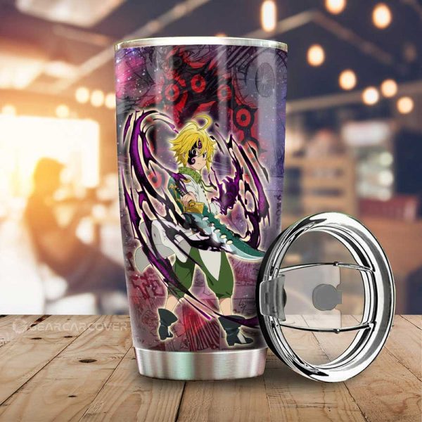 Meliodas Tumbler Cup Custom Galaxy Manga Style