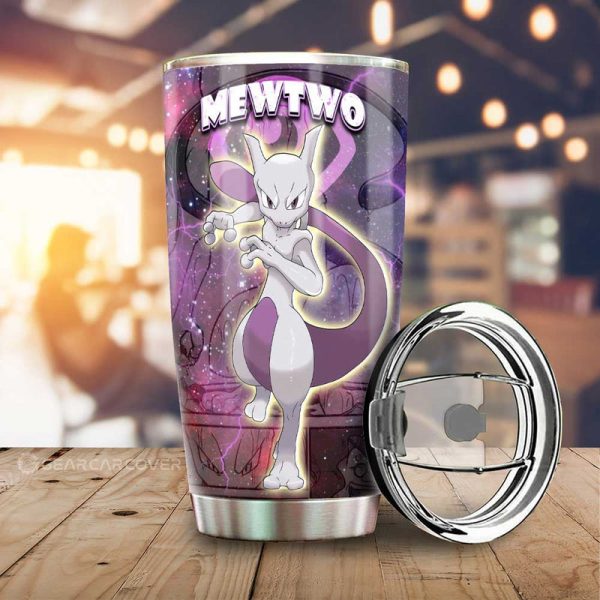 Mewtwo Tumbler Cup Custom Anime Galaxy Manga Style