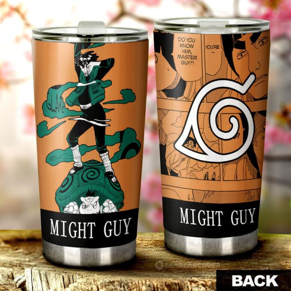 Might Guy Tumbler Cup Custom Anime Car Accessories Manga Color Style