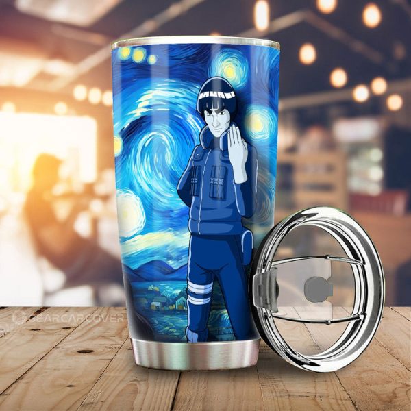 Might Guy Tumbler Cup Custom Starry Night Styles