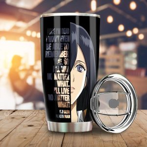 Mikasa Ackerman Quotes Tumbler Cup Custom Attack On Titan Anime Car Accessories